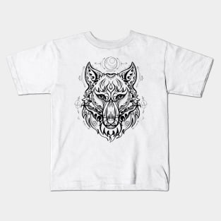 Moon wolf Kids T-Shirt